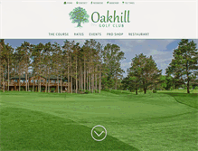 Tablet Screenshot of oakhillgolfclub.com